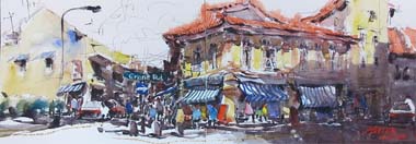 Zhu Hong Old Shop House Painting